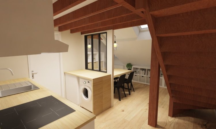 Rénovétion d'un studio à Dijon