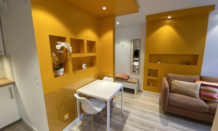 Rénovation d'un studio meublé à Dijon