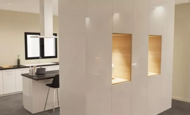 Rénovation d'une vaste pièce de vie - mobilier sur-mesure à Dijon, Dijon, Kréatitud Design d’intérieurs