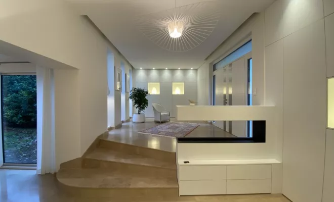 Extension d'une habitation de 35 m² pour la création d'une pièce d'entrée., Dijon, Kréatitud Design d’intérieurs