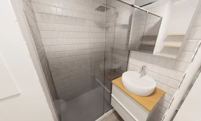 Rénovation et aménagement d'un studio meublé à Dijon, Dijon, Kréatitud Design d’intérieurs