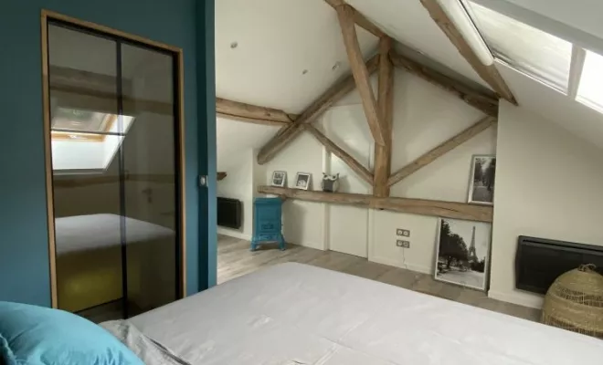 Rénovation d'un gite à Courtivron: LES DEPENDANCES - L'ECURIE, Dijon, Kréatitud Design d’intérieurs