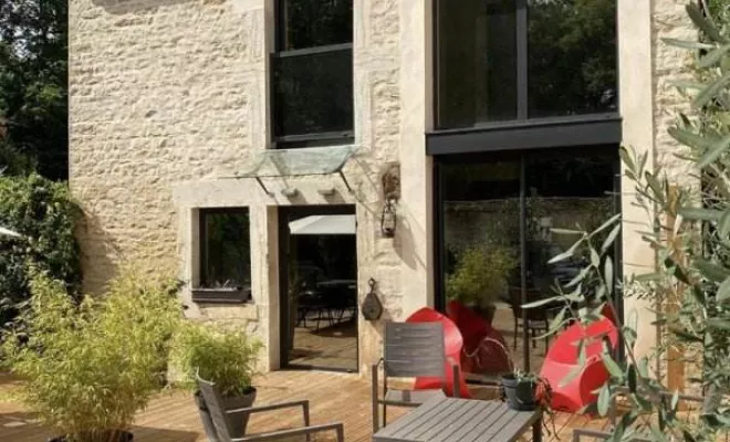 Rénovation d'un gite à Courtivron: LES DEPENDANCES - L'ECURIE, Dijon, Kréatitud Design d’intérieurs