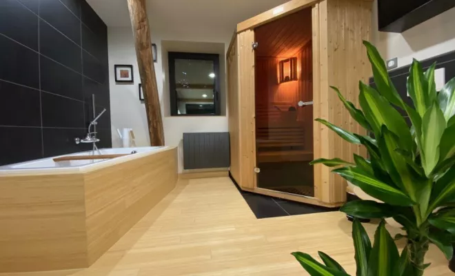 Rénovation d'un gite à Courtivron: LES DEPENDANCES - L'ECURIE, Dijon, Kréatitud Design d’intérieurs