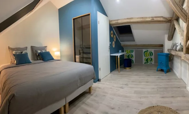 Rénovation d'un gite à Courtivron: LES DEPENDANCES - L'ECURIE, Dijon, Kréatitud Design d’intérieurs