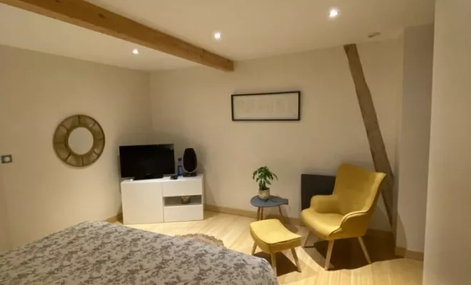 Rénovation d'un gite à Courtivron: LES DEPENDANCES - L'ECURIE, Dijon, Kréatitud Design d’intérieurs