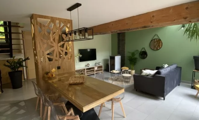 Rénovation d'un gite à Courtivron: LES DEPENDANCES - L'ECURIE, Dijon, Kréatitud Design d’intérieurs