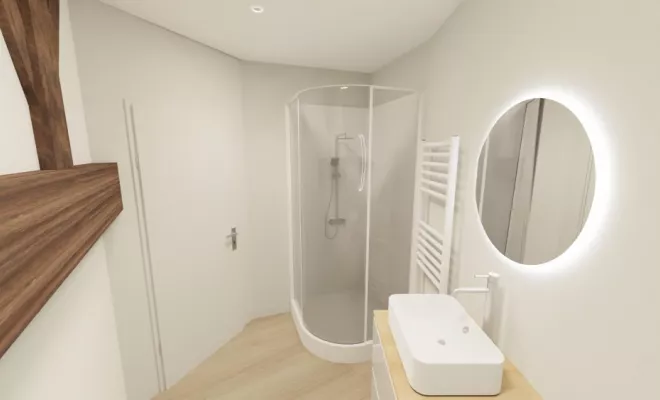 Rénovation d'un logement de tourisme à Dijon, Dijon, Kréatitud Design d’intérieurs