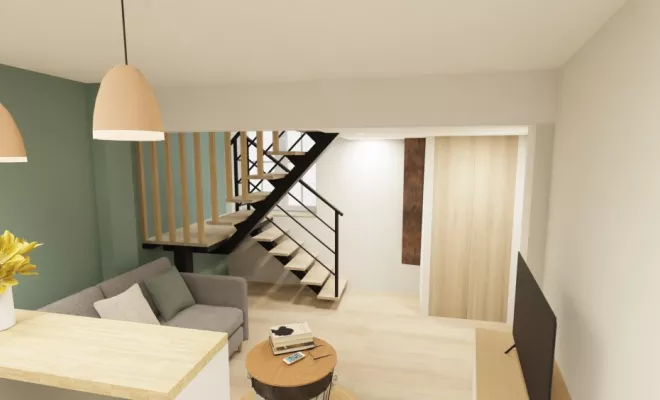 Rénovation d'un logement de tourisme à Dijon, Dijon, Kréatitud Design d’intérieurs