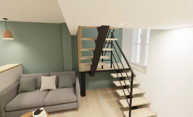 Rénovation d'un logement de tourisme à Dijon, Dijon, Kréatitud Design d’intérieurs