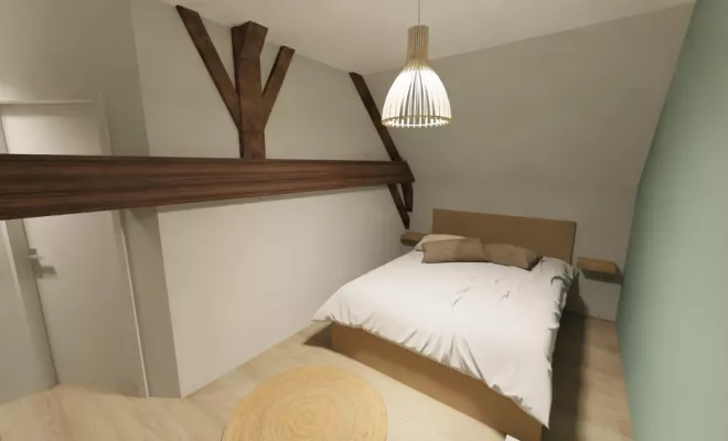 Rénovation d'un logement de tourisme à Dijon, Dijon, Kréatitud Design d’intérieurs