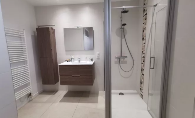 Rénovation d’une maison à Chevigny-Saint-Sauveur, Dijon, Kréatitud Design d’intérieurs