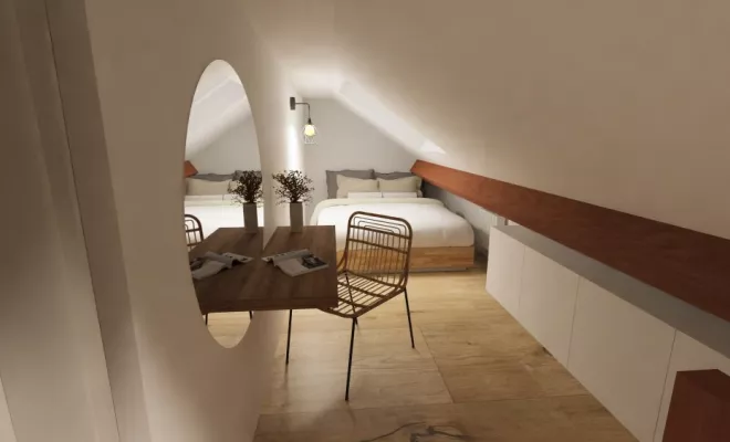 Rénovation d'un studio en duplex à Dijon, Dijon, Kréatitud Design d’intérieurs