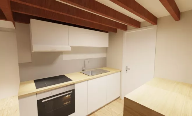 Rénovation d'un studio en duplex à Dijon, Dijon, Kréatitud Design d’intérieurs