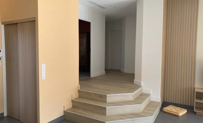 Rénovation d'une vaste pièce de vie - mobilier sur-mesure à Dijon, Dijon, Kréatitud Design d’intérieurs