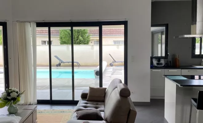 Rénovation d'une vaste pièce de vie - mobilier sur-mesure à Dijon, Dijon, Kréatitud Design d’intérieurs