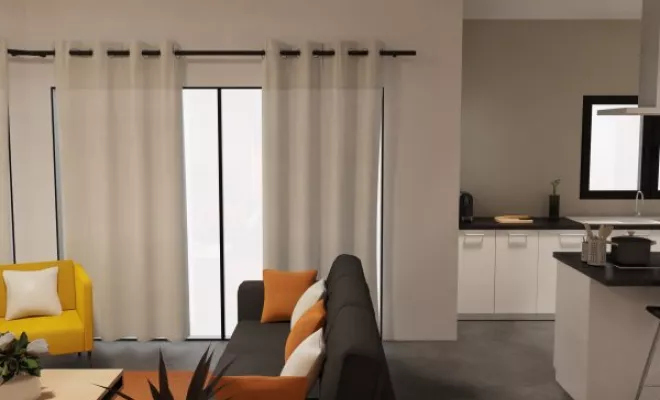 Rénovation d'une vaste pièce de vie - mobilier sur-mesure à Dijon, Dijon, Kréatitud Design d’intérieurs