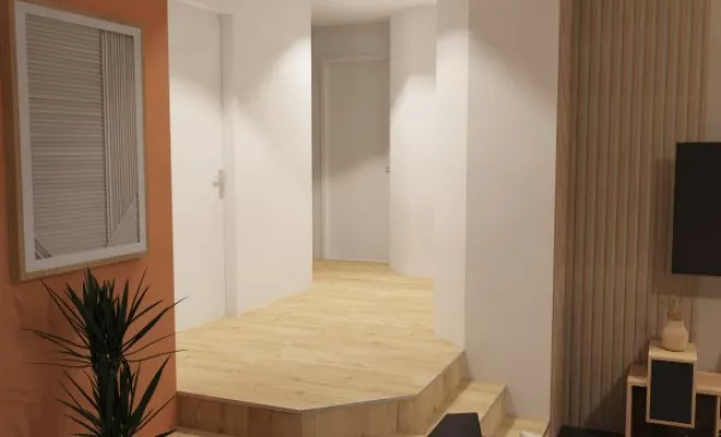 Rénovation d'une vaste pièce de vie - mobilier sur-mesure à Dijon, Dijon, Kréatitud Design d’intérieurs